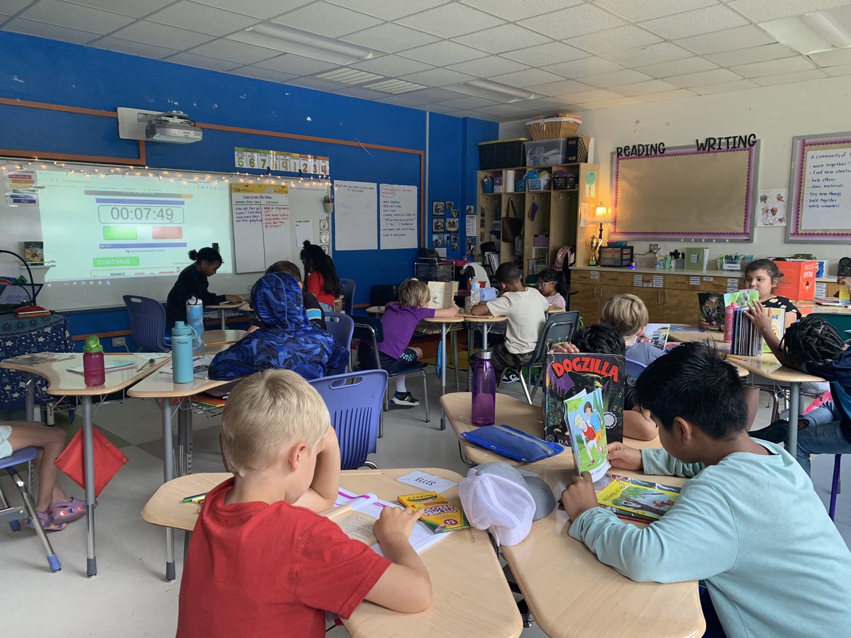 Today our readers checked their reading stamina for the first time in 3rd grade. They read, without distractions, for 10 minutes and 17 seconds! And they’re ready to beat that time tomorrow.