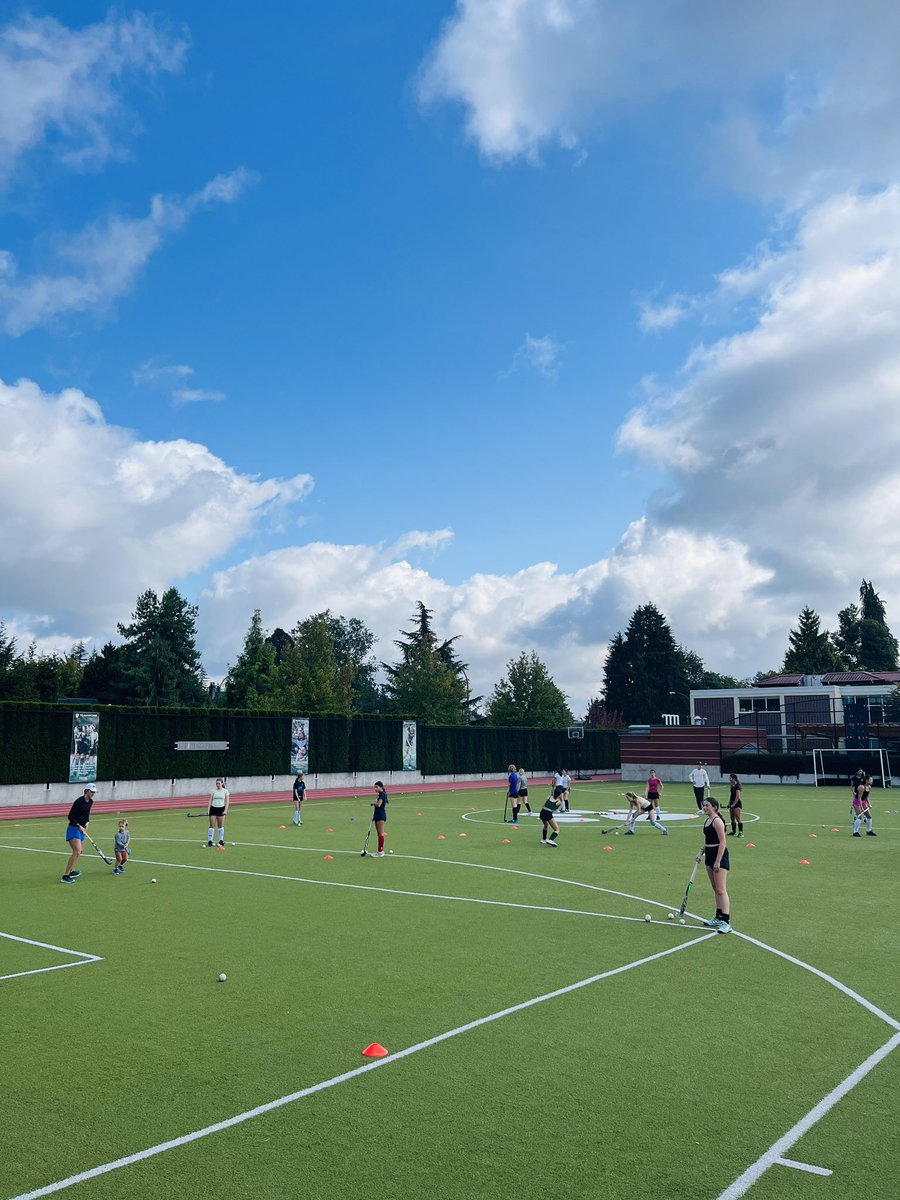 Pre-Season 🏑 Tune-Up underway at YHS this week. Looking forward to getting back to coaching these fierce and talented Tigers 🐯 this fall! 🟢🟡 <a href="/YorkHouseSchool/">York House School</a> #MyYHS #letsroarloud #fieldhockeyislife