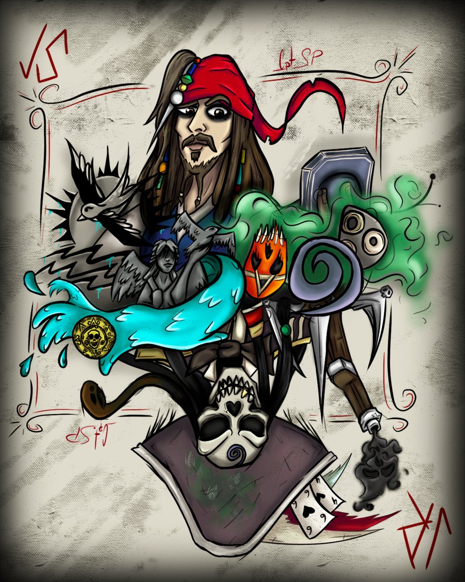 SPGamer19's tweet photo. 🐦🃏💀
•
#PiratesOfTheCaribbean 
#POTCO #TheLegendOfPiratesOnline #TLOPO #JackSparrow #JollyRoger https://t.co/xPEmgAVMRl