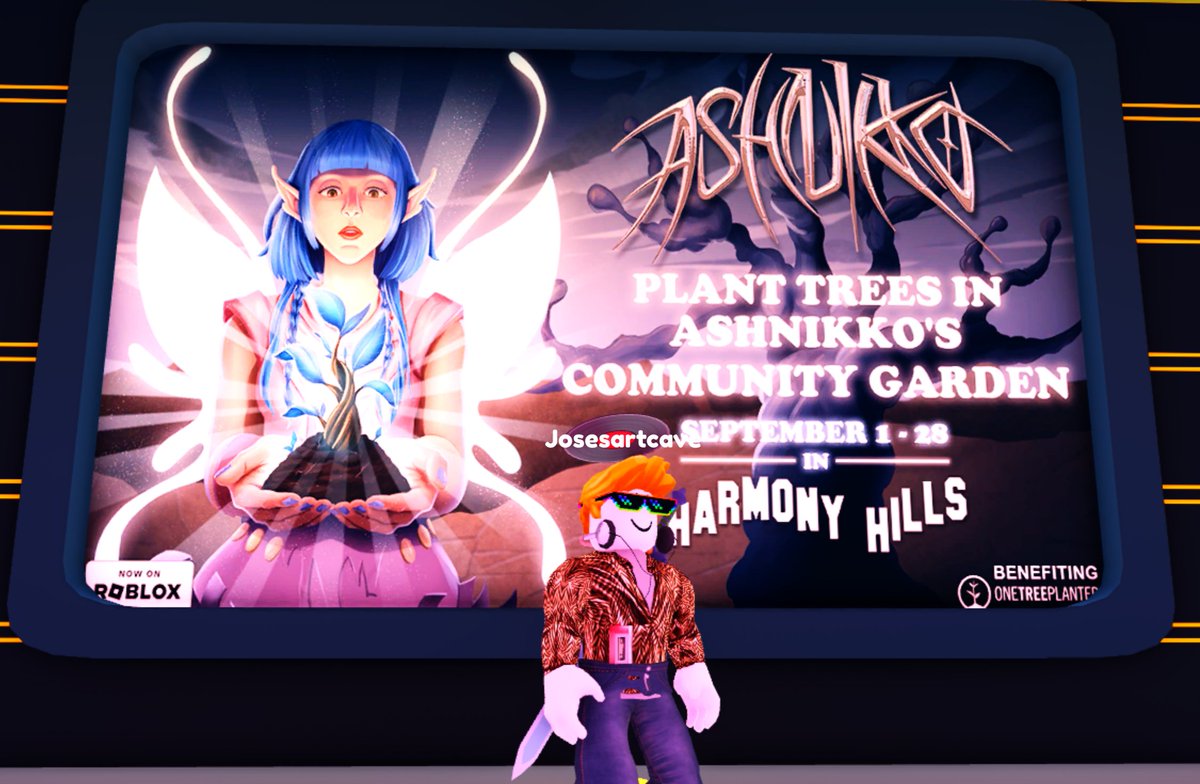 josesartcave's tweet photo. @ashnikko event coming soon to Harmony Hills on Roblox! You can go to Harmony Hills now though and check out some of the art I did for the Graffiti and billboards 😎 Can't wait for y'all to check out the event, it's gonna be so much fun!!! #harmonyhills #roblox https://t.co/VW1AdJMFAj