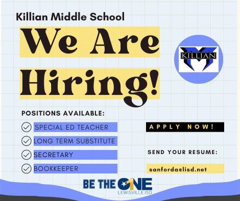 Come work with us!