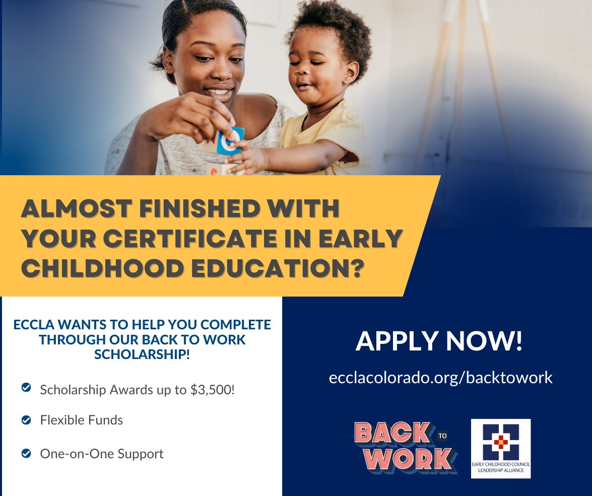 Ready to wrap up your college journey?  🎓  ECCLA's Back to Work Scholarship offers awards of up to $3,500 in flexible funding to help you conquer those final steps. Learn More: buff.ly/3PG4wRn