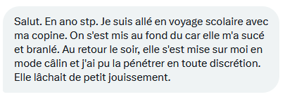 Histoires2sexe's tweet photo. les meilleurs places au fond du bus ;) https://t.co/1Bq87IptlJ