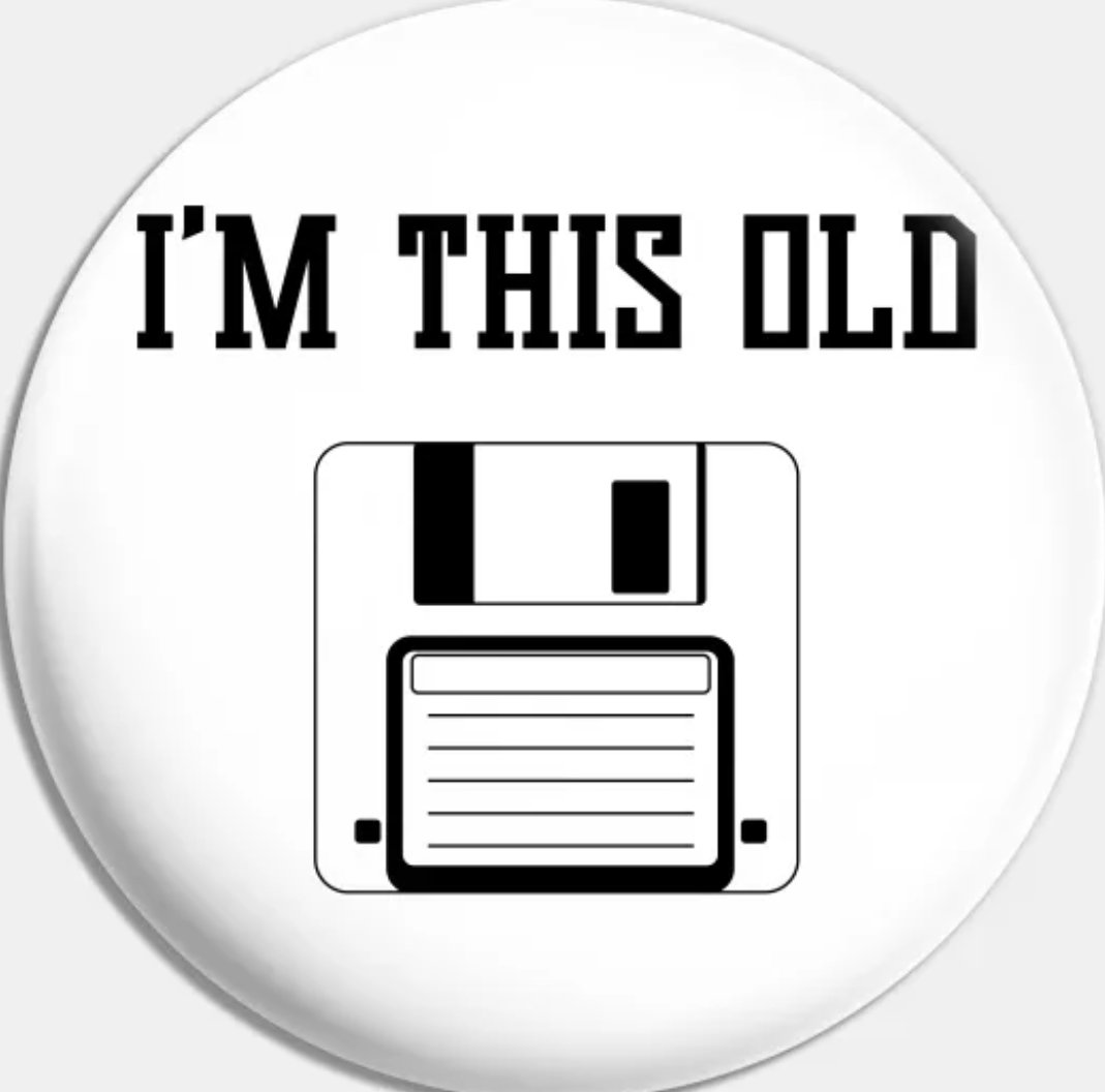 We were talking about how software used to come on a bunch of floppy disks and someone (who may, or may not, be one of my offspring) said “So, did floppy disks only hold like half a GB or something?"

(For those not acquainted, the standard 3.5” floppy had a capacity of 1.44 MB!)