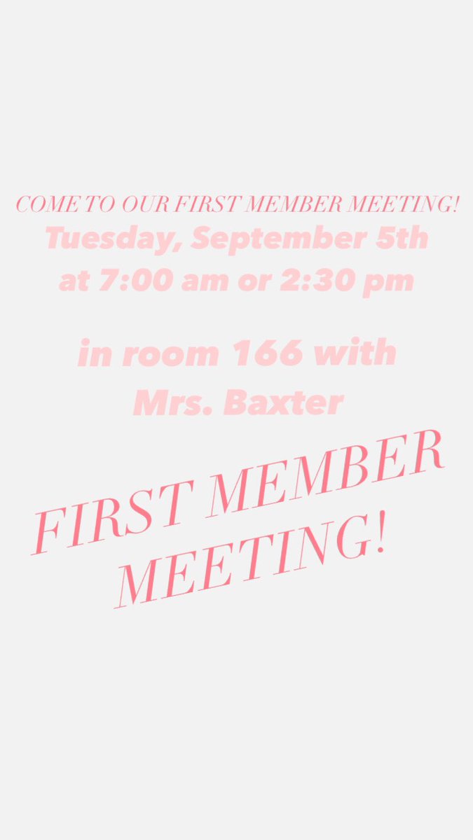 Got an eye for education or a heart for helping children?  Then Educators Rising is for you!  Join us for an informational meeting Tuesday, September 5th, at 7 a.m. or 2:30 p.m. in Mrs. Baxter's Room #166.  If you cannot make the meeting, please come see Mrs. Baxter.