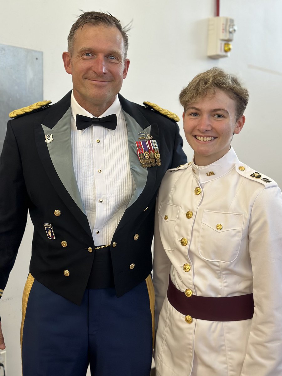 Hard to believe that three years have passed &amp;  Mackenzie Courtright (‘20) is attending the Ring Banquet at West Point for the Class of 2024 as she enter her final year at West Point. She is standing with Col Michael F. Kloepper JCHS Class of 1993.  We are so proud of you!