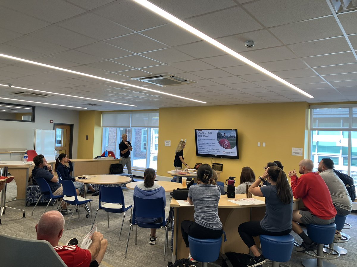 Second day back with our incredible HPE staff. Excited for another great year! Thank you to Leigh &amp; Ryan for presenting about #APE. All Ss deserve quality #PhysEd <a href="/SpecOlympicsNY/">Special Olympics New York</a> <a href="/UnifiedSportsNY/">Unified Sports NY</a> <a href="/NYSAHPERD/">NYS AHPERD</a> <a href="/SHAPE_America/">SHAPE_America</a> <a href="/ufsdeastchester/">@ufsdEastchester</a>