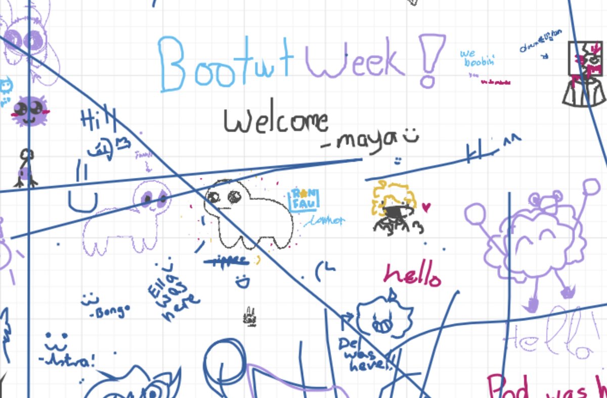 dum6luck's tweet photo. screenies from the bootwt whiteboard, a 🧵
#bootwtaggie #bootwtweek https://t.co/UDXPDeKMy2