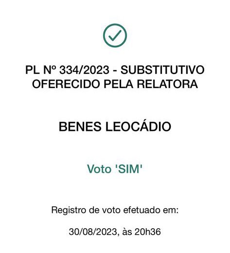 Boa notícia para os municípios! 

Aprovamos na Câmara dos Deputados, o PL 334/2023, que reduz a alíquota de contribuição ao Regime Geral de Previdência Social (RGPS) para os Municípios até 31 de dezembro de 2027. 

VOTEI SIM e defendi esse projeto! (continua➡️)