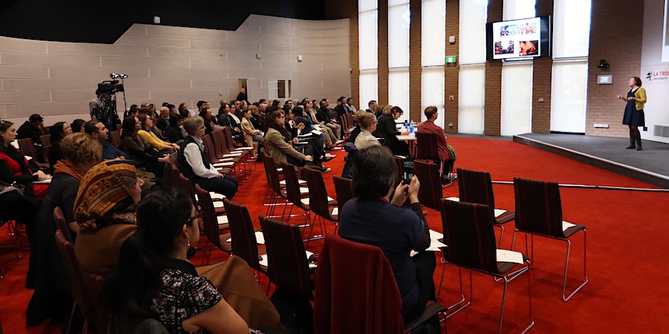 LTUresearchers's tweet photo. Are you coming to #LaTrobeUni's #3MT finals tomorrow? Join us in person or via zoom - register now: https://t.co/Dyx66IPPne 

We can't wait to see our fantastic grad researchers in action! https://t.co/Zedi5HIEUu