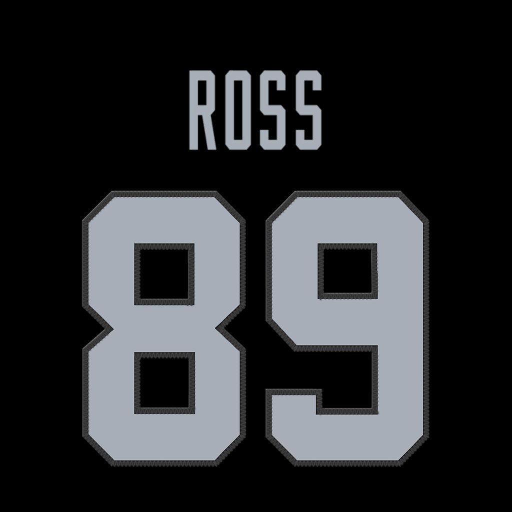 Las Vegas Raiders WR Devin Ross is wearing number 89. Last worn by Tre Tucker. #RaiderNation