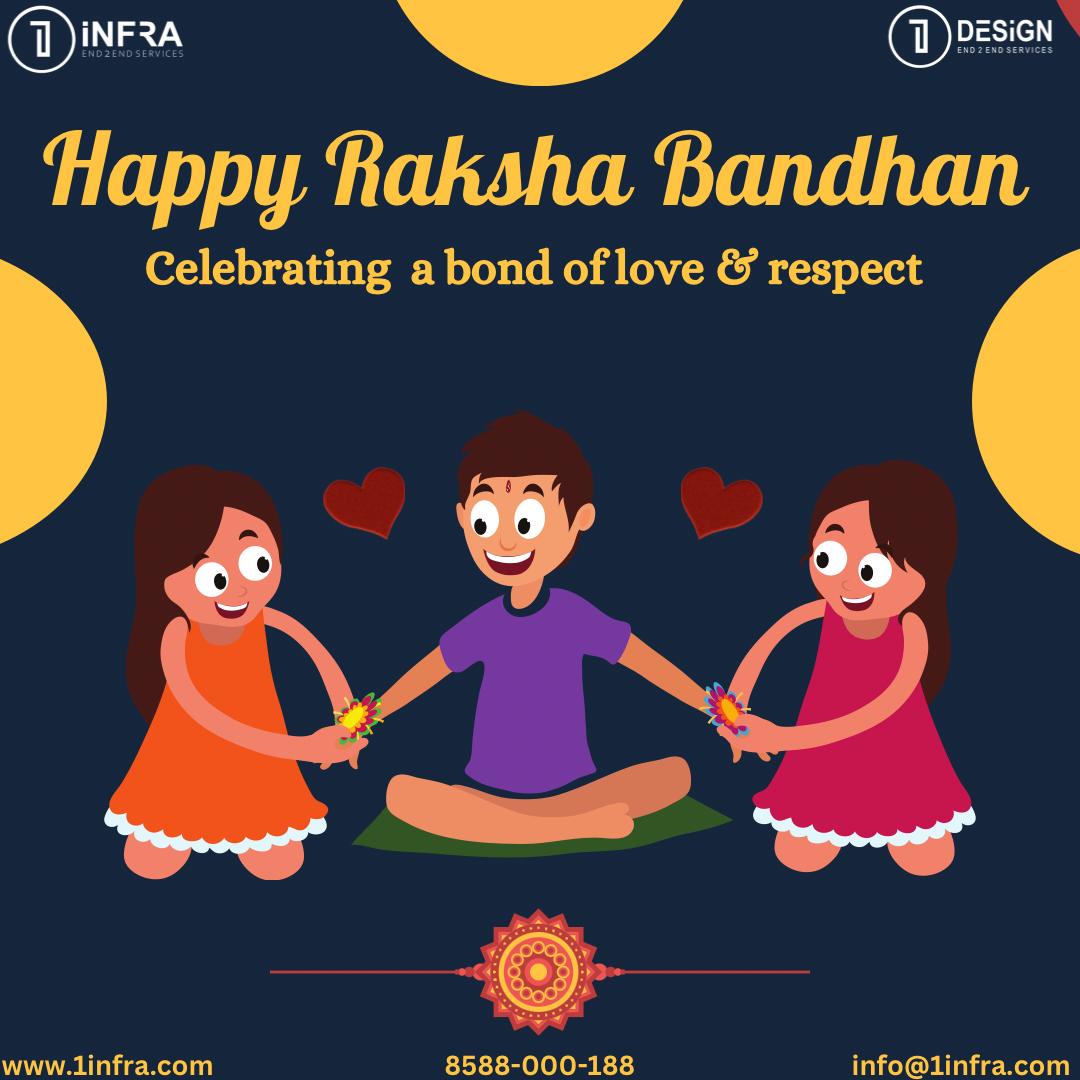 1infraofficial's tweet photo. May this Rakhi bring you everything you desire and everything you dream of. May success accompany you in every step that you take. Have A Blessed Rakhi!  
#1infra #1infraofficial #realestate #happyrakshabandhan #rakshabandhan #noidarealestate https://t.co/cnkLs2U5j9