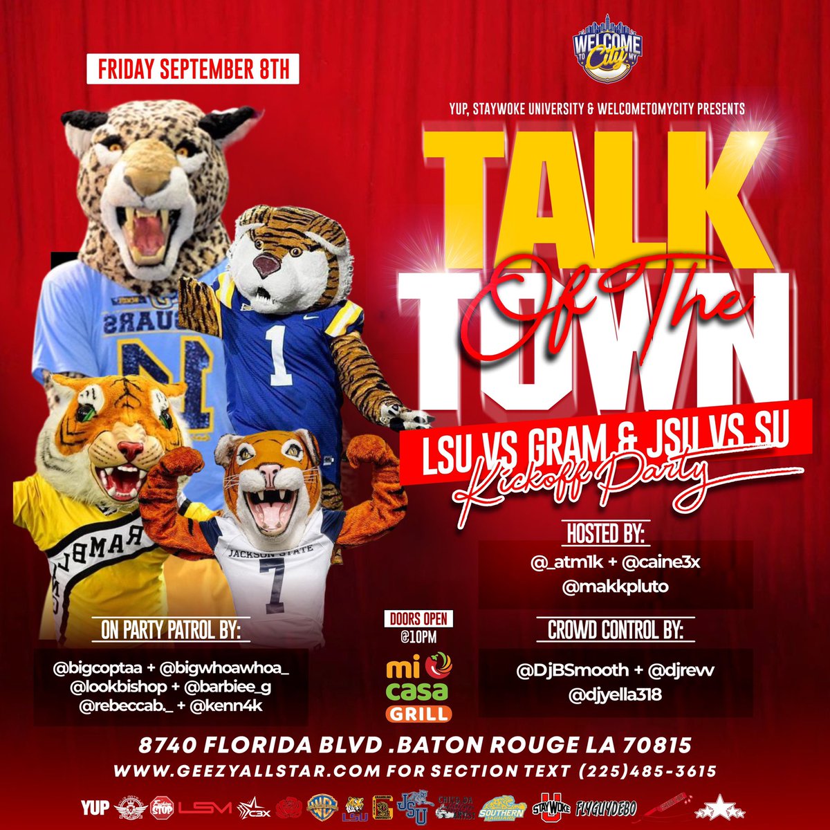 RBMMakk's tweet photo. YUP BATON ROUGE OFFICIAL WEEKEND LINE UP 🔥🔥🔥 #OUTSIDEEE #Gramfam #YUP https://t.co/7r1RvZSRfP