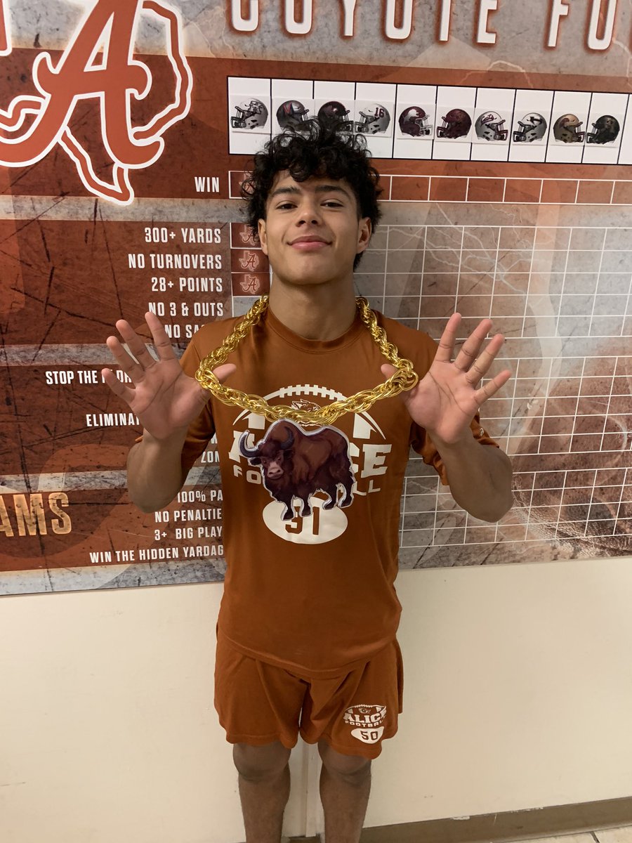 YAC chain for week 1 goes to <a href="/MattCarrillo_/">Matt ✟</a> who had a great performance in our win. 102 yards receiving! Oh, and a pick six on defense! Still more to come, keep working!