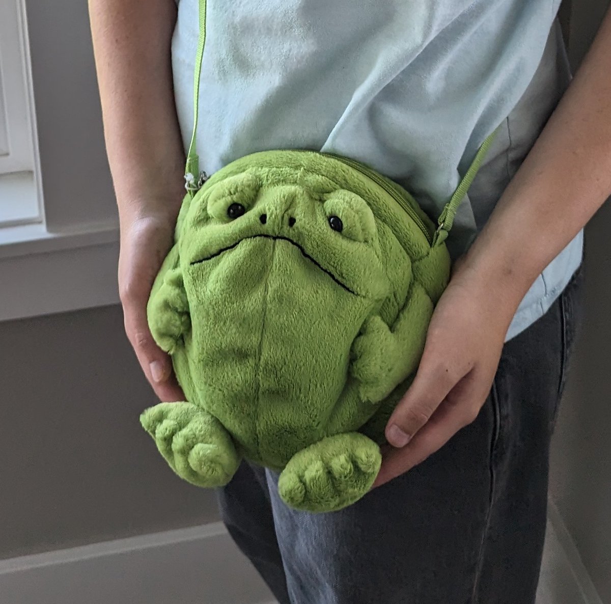 toadparade's tweet photo. I bought a new bag and this is him. https://t.co/N3XqXud11C