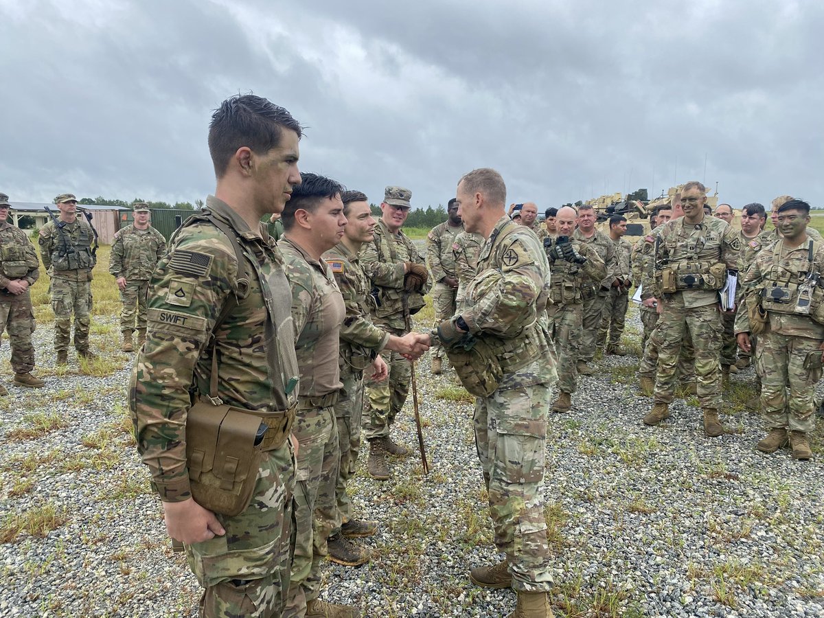 Enjoyed visiting our Experimentation Force out in the field today! Working hard on an important initiative to make our ABCTs even more lethal! @MCoEFortMoore #BeMoore