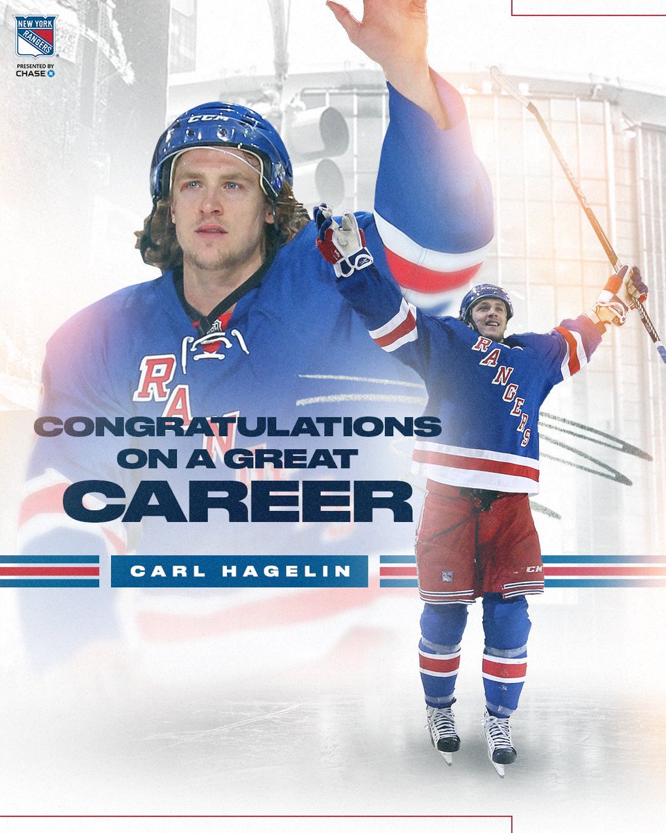 NYRangers's tweet photo. Forever a part of the #NYR family. 

Thank you for being a part of our story, Hags. 💙❤️ https://t.co/sp8zAb1xD9
