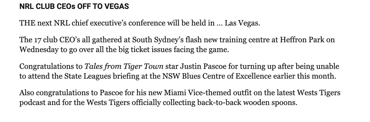 tobyjburke's tweet photo. @FOXNRL 

Question for James Hooper

Wondering if he ever went after Matt Gidley when the Knights won 3 wooden spoons in a row? Or are they a protected species like the Bulldogs https://t.co/YFdUwuWFVc