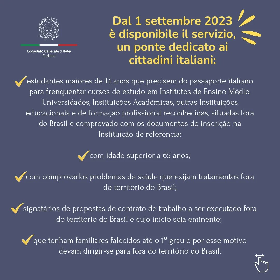 ItalyinCuritiba's tweet photo. PASSAPORTE AMIGO!

👇PassaportAmico

🔗 Link nella Bio

#nonsolopassaporti #italybrazil
#passaporteamigo #passaportamico
#curitiba #parana #santacatarina https://t.co/gkK0N3ae70