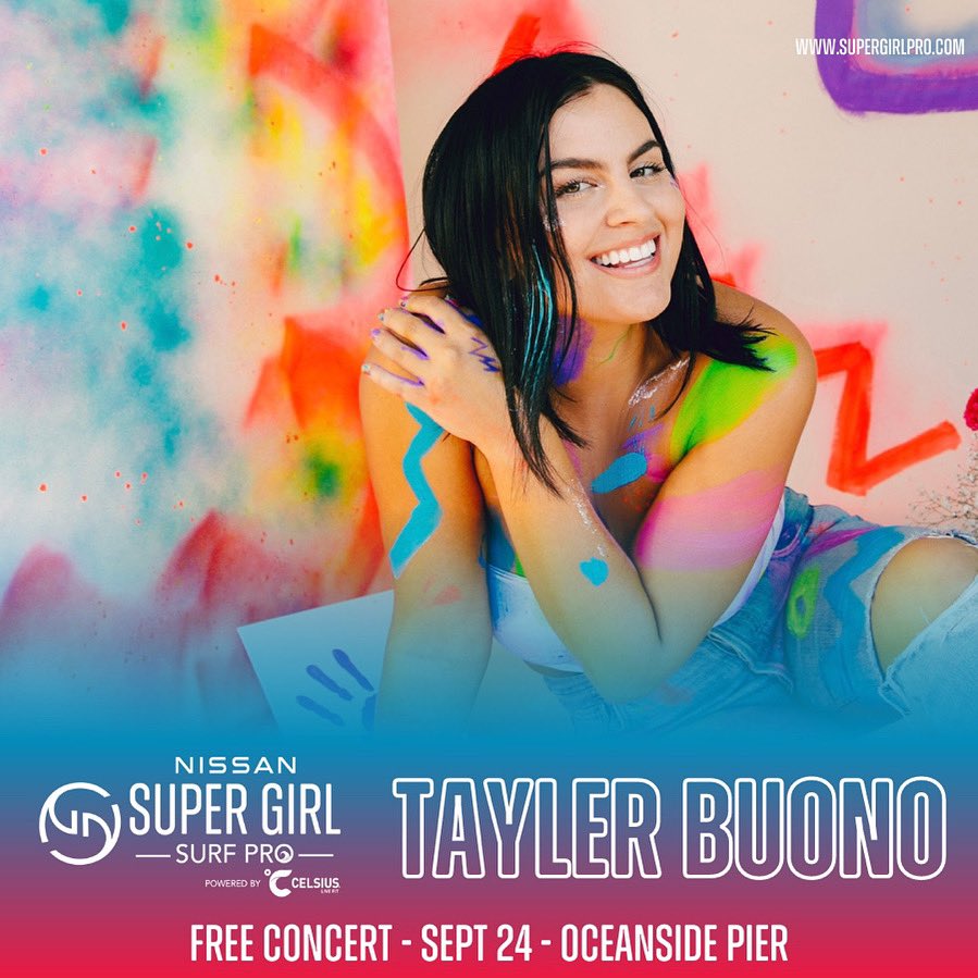 Pumped to announce I’ll be playing a #freeconcert at the #supergirlpro SURF FESTIVAL in Oceanside, CA on 9/24 at 11:45am!! Come early then stay for the surf competition and more music from @BeachWeather @bipolarsunshine @flipturnband & @SeanKingston ☀️🏄🏻‍♀️🎶