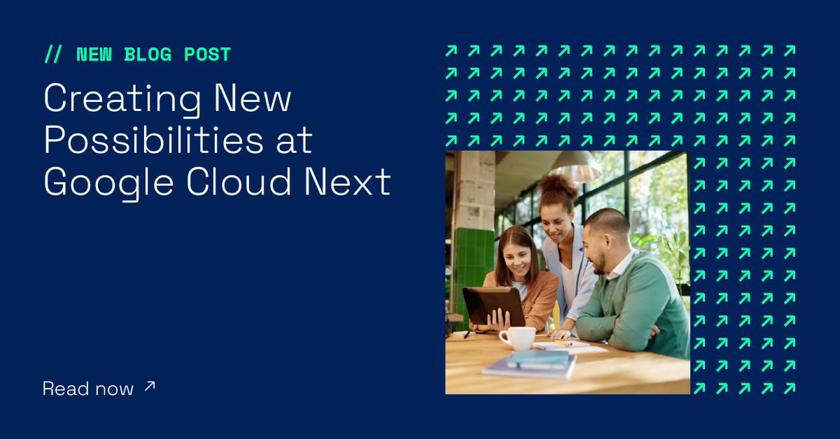 egeninc's tweet photo. We see game-changing possibilities for organizations across all industries from the #AI and #cloud announcements at #GoogleCloudNext. Catch up on the latest from Egen CEO Saleem Janmohamed: https://t.co/dlUxwx1NDB 

#GoogleCloudPartner #CreateNewPossibilities https://t.co/NzPQAx9mJT
