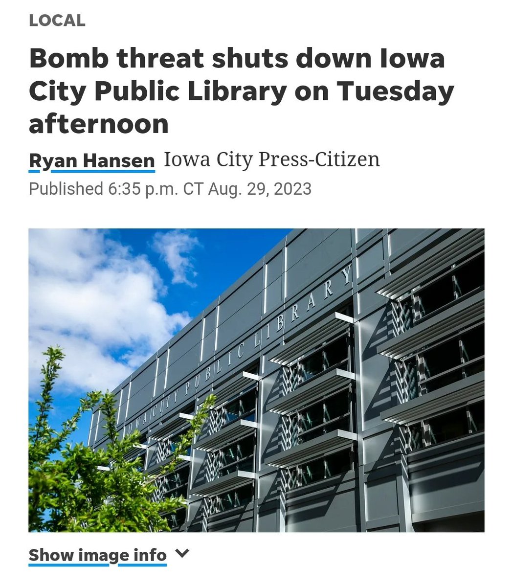 In the last 48 hours school districts and libraries across three states have been shuttered by terroristic threats over their inclusion of LGBT people and I'm just wondering where all the surely earnest concern for academic freedom went