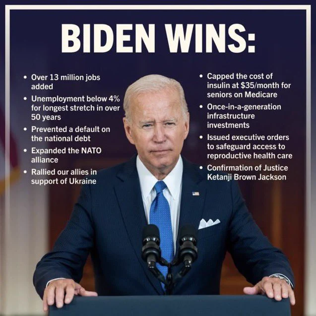 You can unfollow us if you want, but it won’t stop us from showing off all of President Biden’s Wins.    

We’re dedicating this page to re-electing President Biden. Retweet and follow if you’re in.