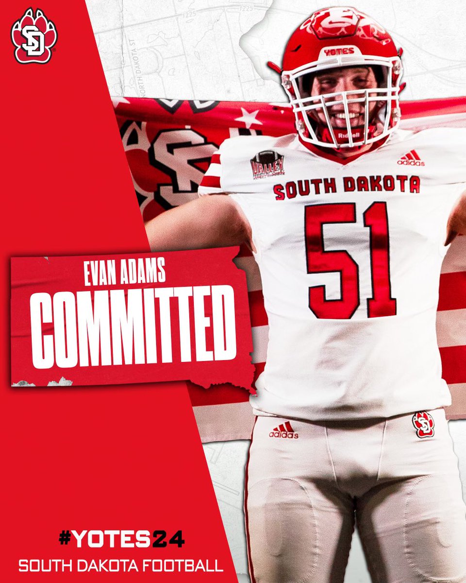 Evan Adams (@_evanadams24_) on Twitter photo Finally Home!! #NextChapter #Committed #GoYotes 🔴⚪️🐺
<a href="/CoachRobSnyder/">Rob Snyder</a> <a href="/CoachTJohansen/">Travis Johansen</a>
<a href="/CoachTaylorDB/">Miles Taylor</a> Finally Home!! #NextChapter #Committed #GoYotes 🔴⚪️🐺
<a href="/CoachRobSnyder/">Rob Snyder</a> <a href="/CoachTJohansen/">Travis Johansen</a>
<a href="/CoachTaylorDB/">Miles Taylor</a>
