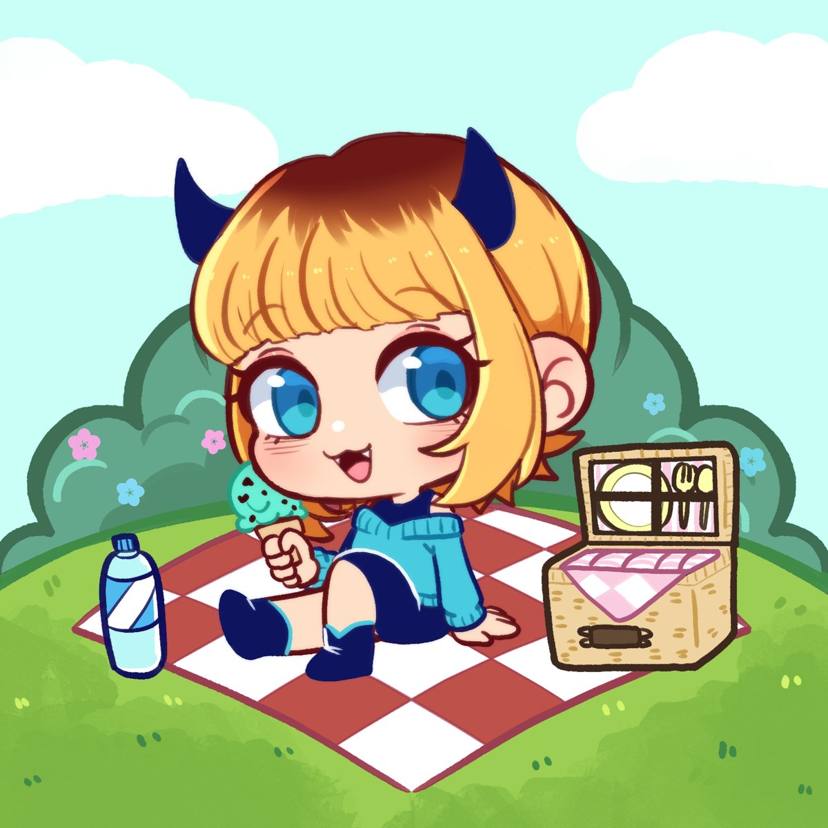 「YCH PICNIC 2 SLOTSGoing to be behind a b」|✨PEPON✨のイラスト