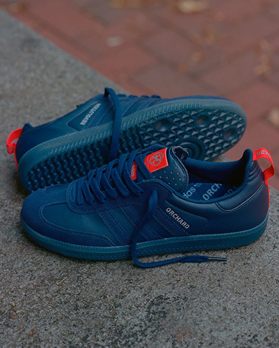 While you patiently await the Kinetic x  <a href="/blue_coats/">Delaware Blue Coats</a> collab our friends at <a href="/OrchardShop/">Orchard Skateshop</a> did these sweet Adidas shoes with their local MLS club the <a href="/NERevolution/">New England Revolution</a> these release 09/02 and are made of animal friendly synthetic leather.