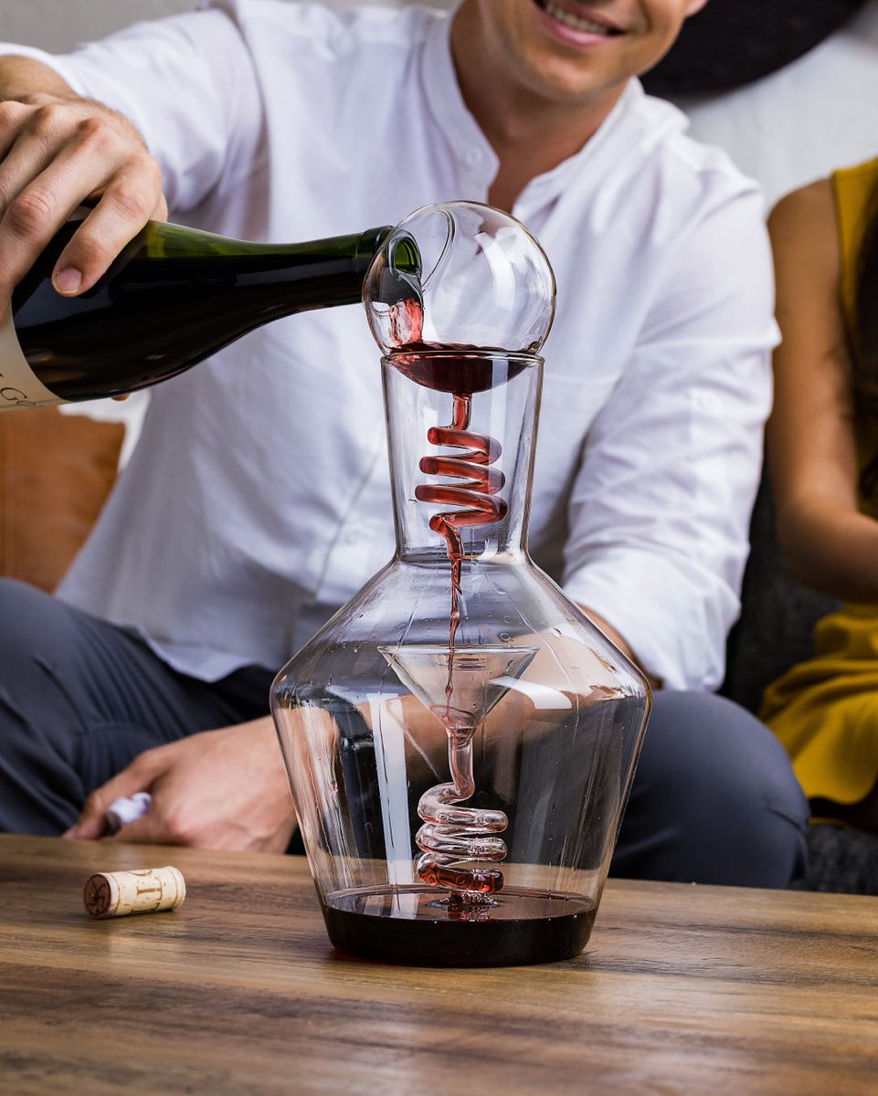 WineEnthusiast's tweet image. Our Spiral Decanter is the stunning centerpiece for your next wine night. 🍷 

Shop it 👉️ enth.to/3OTUxte