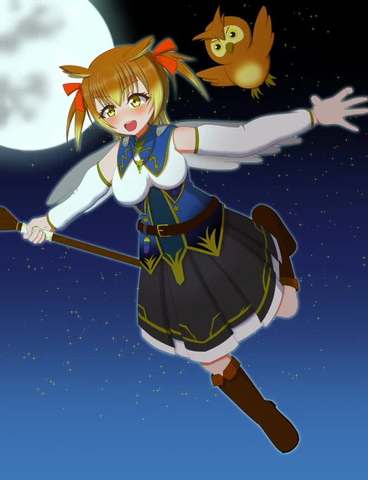 ミミズク魔法使いちゃん販売開始ってわけでイメージイラスト描きました。ただ今販売中!モデルをお探しの方、良かったら見て行ってください!#Live2D #Vtuber魂募集 #魂募集サンプル動画 