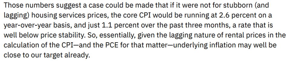 ChrisRugaber's tweet photo. Think this has gotten lost in shuffle given Powell's obsession with core services ex-housing inflation-- this is from Atlanta Fed President Bostic's speech in South Africa today: https://t.co/UNNiU3l3g7
