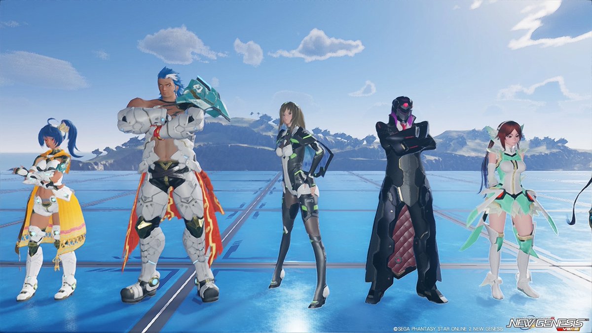ashkundaisuki's tweet photo. #10鯖の日常
#お友達集合
#PSO2NGS__SS
マトイちゃん
「ルーサーがオラクル戦隊やりたい！
って言ってたけど無理そうだから
オラクルとハルファの皆と一緒に撮って来たよ💕」 https://t.co/ajzl7utmRu