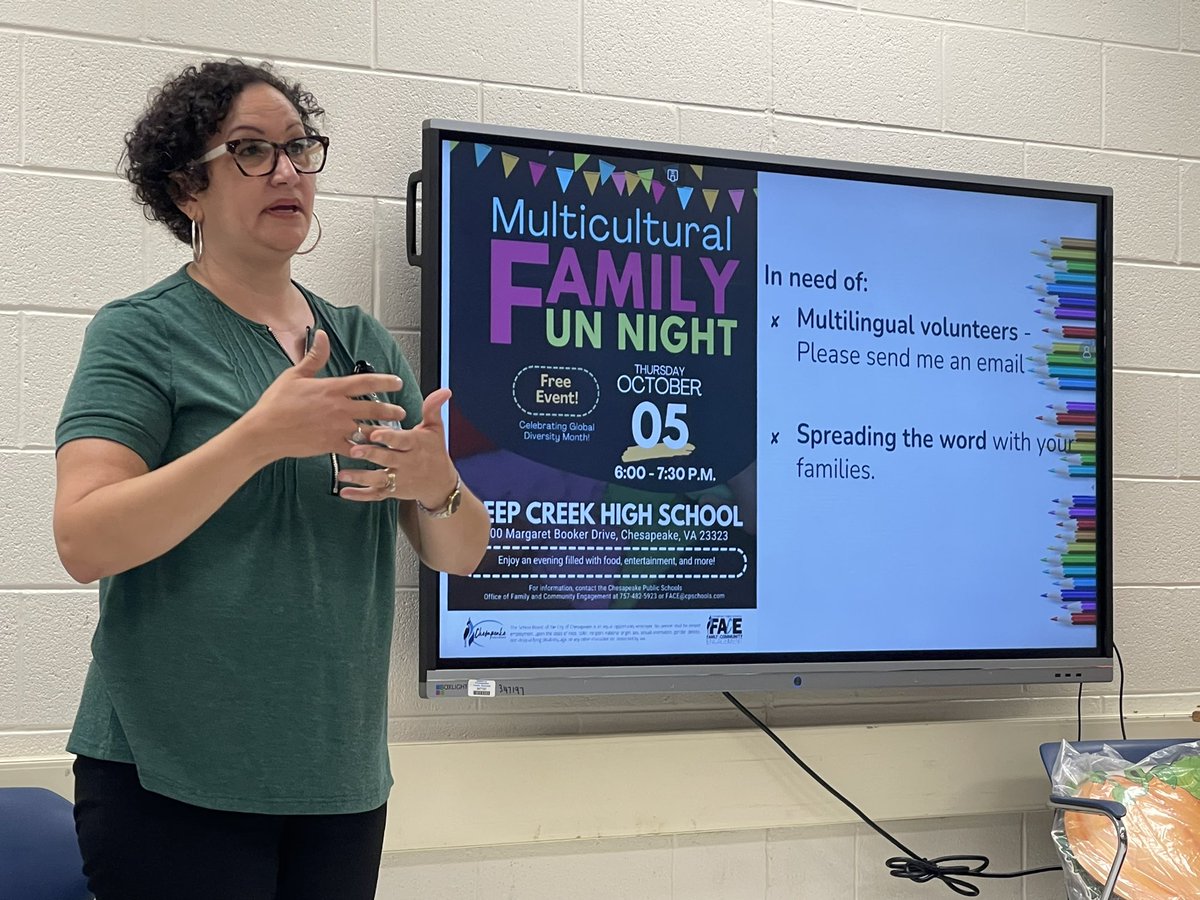 RachelHickeyESL's tweet image. When EL Department and FACE get together for in service ! 🥰 Pure Joy, Energy, and Passion! 💙💛 Here's to a fantastic year of collaboration and growth! 🌏📚 #ESLTeachers #FACEcps @cpschoolsva @CPSFACE