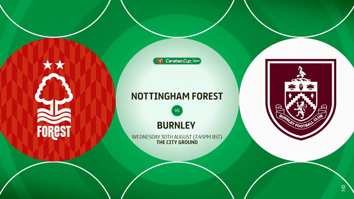 Nottingham Forest vs Burnley Live Streaming and TV Listings, Live Scores, Videos - August 30, 2023 - League Cup