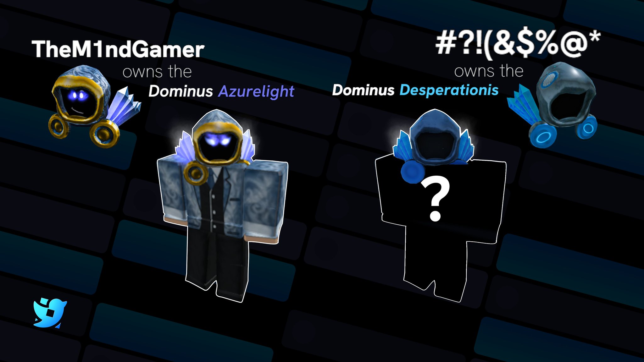 Roblox Trading News  Rolimon's on X: Roblox has just published 2 new  additions to the Dominus Series - Dominus Azurelight & Desperationis. The  context around what they are for is currently