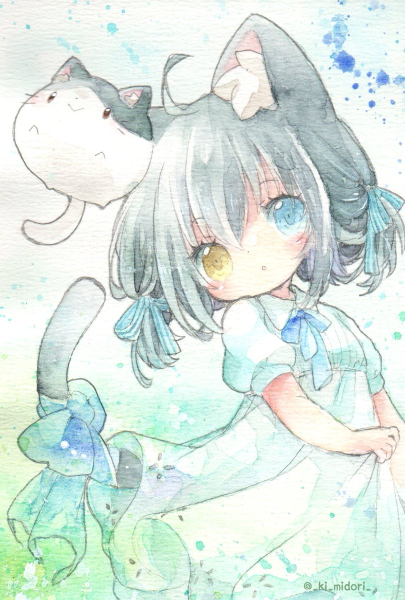 「今月もたくさん描いた。とりあえず4枚をチョイス…来月もたくさん描けたらいいなー#」|きい(きみどり)のイラスト