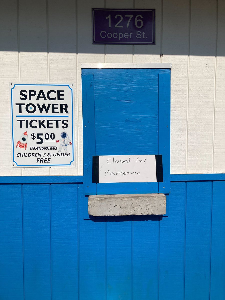NOW: This will be the status for the @mnstatefair Space Tower for the rest of this year’s fair. Fair officials say electronic component failed and replacement won’t reach Minnesota before the end of the fair on Labor Day. Hosted an actual NASA astronaut Friday.