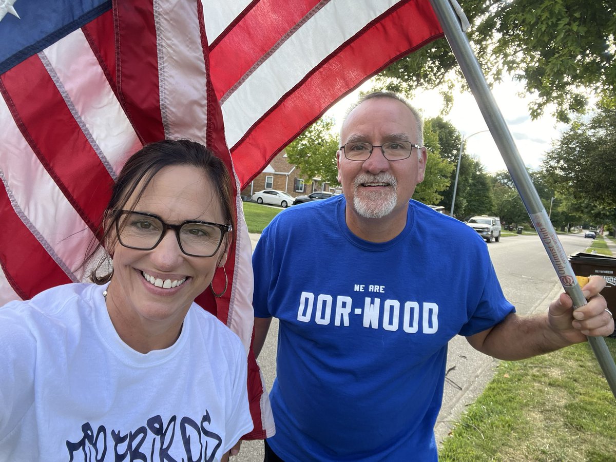Fun time helping out Dor-Wood Optimist with the Avenue of Flags. Another reason Kettering is such a strong community!