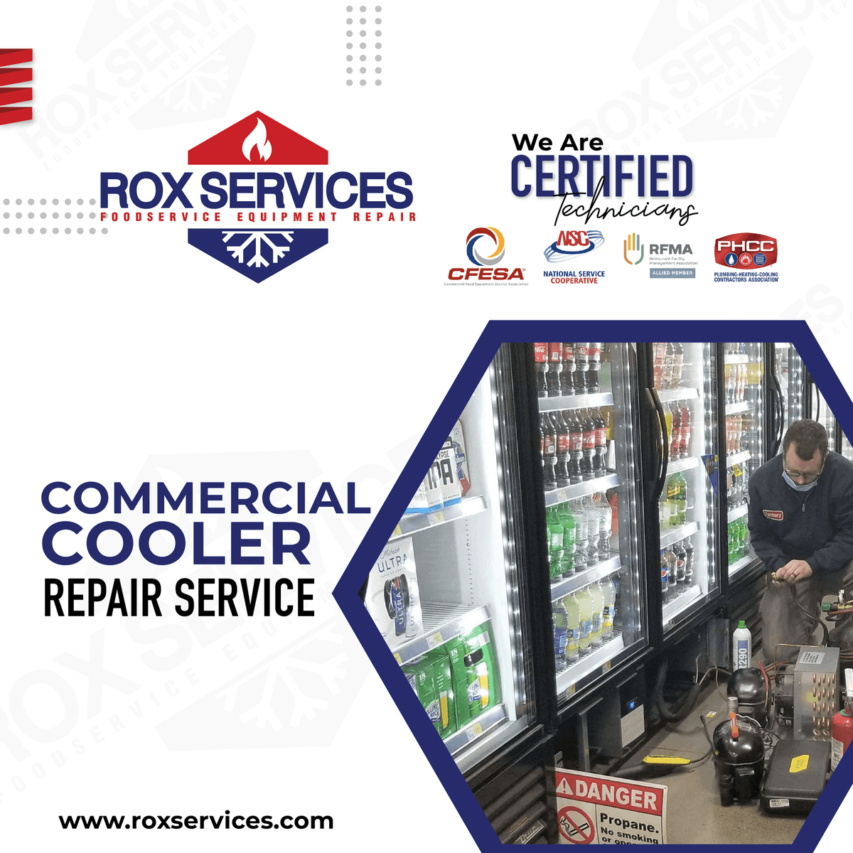 RoxServices's tweet photo. Our certified technicians will provide you with the best solution when it comes to #CommercialCoolerRepairService in Portland. https://t.co/1mgxaFQ6PR