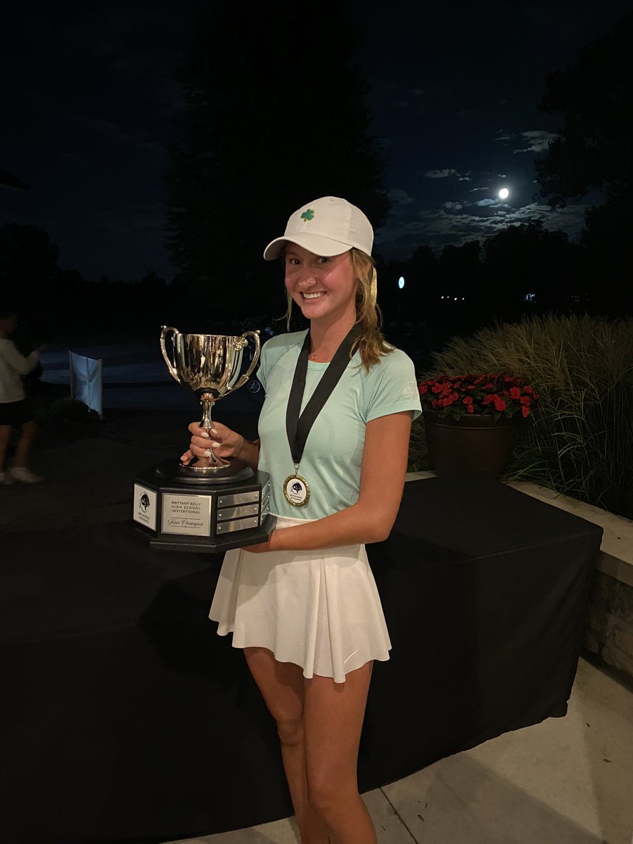 LadyRocksGolf's tweet photo. BK Invite Results at Woodland
☘️’s - 314 🏆
Sam Brown - 72 - 🥇
Kelsey Haverluck - 76 - T-3
Addi Kooi - 76 - T-3
Sam Lemieux - 90
Sami Hanavan - 92
Brittany loved watching todays event from up above. Her legacy lives in everyone that knew and loved her.
#BKSTRONG https://t.co/FfSKnRzHVA