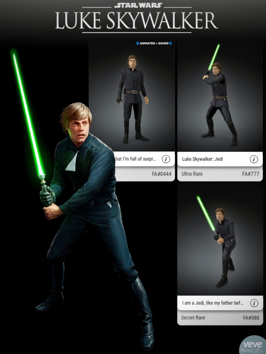 ZeroCo0L (@_zeroco0l) on Twitter photo Luke... Do not underestimate the powers of the Emperor or suffer your Father's fate you will
<a href="/veve_official/">VeVe | Digital Collectibles</a> <a href="/DavidYuNZ/">David Yu ⭕️</a>
#vevefam #veve
#DigitalCollectibles
#NFT #NFTs
#Collector
#LukeSkywalker
#Lucasfilm
#StarWars Luke... Do not underestimate the powers of the Emperor or suffer your Father's fate you will
<a href="/veve_official/">VeVe | Digital Collectibles</a> <a href="/DavidYuNZ/">David Yu ⭕️</a>
#vevefam #veve
#DigitalCollectibles
#NFT #NFTs
#Collector
#LukeSkywalker
#Lucasfilm
#StarWars