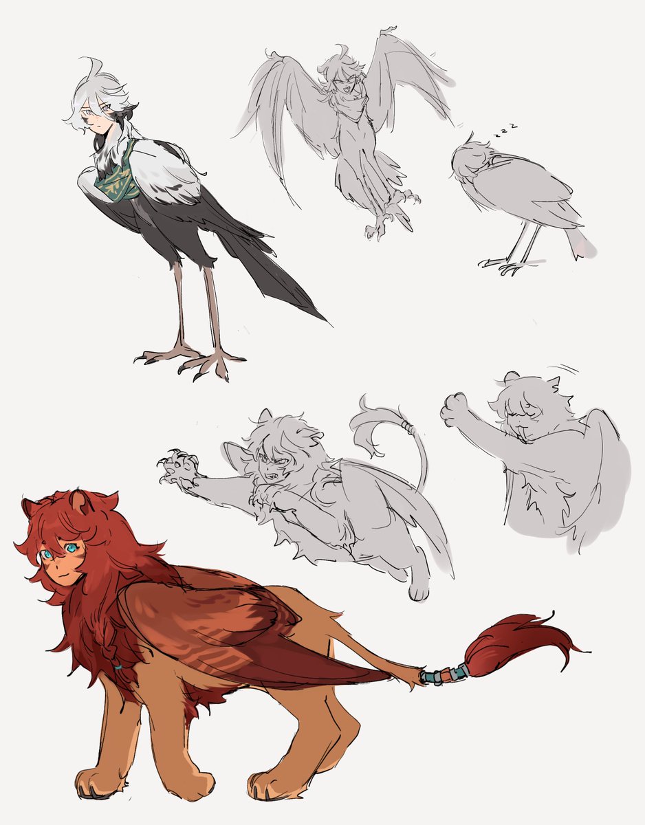i kinda went insane and turned sulemio into greek mythological monsters... here's harpy miorine and sphinx suletta!
#水星の魔女 #G_Witch #スレミオ