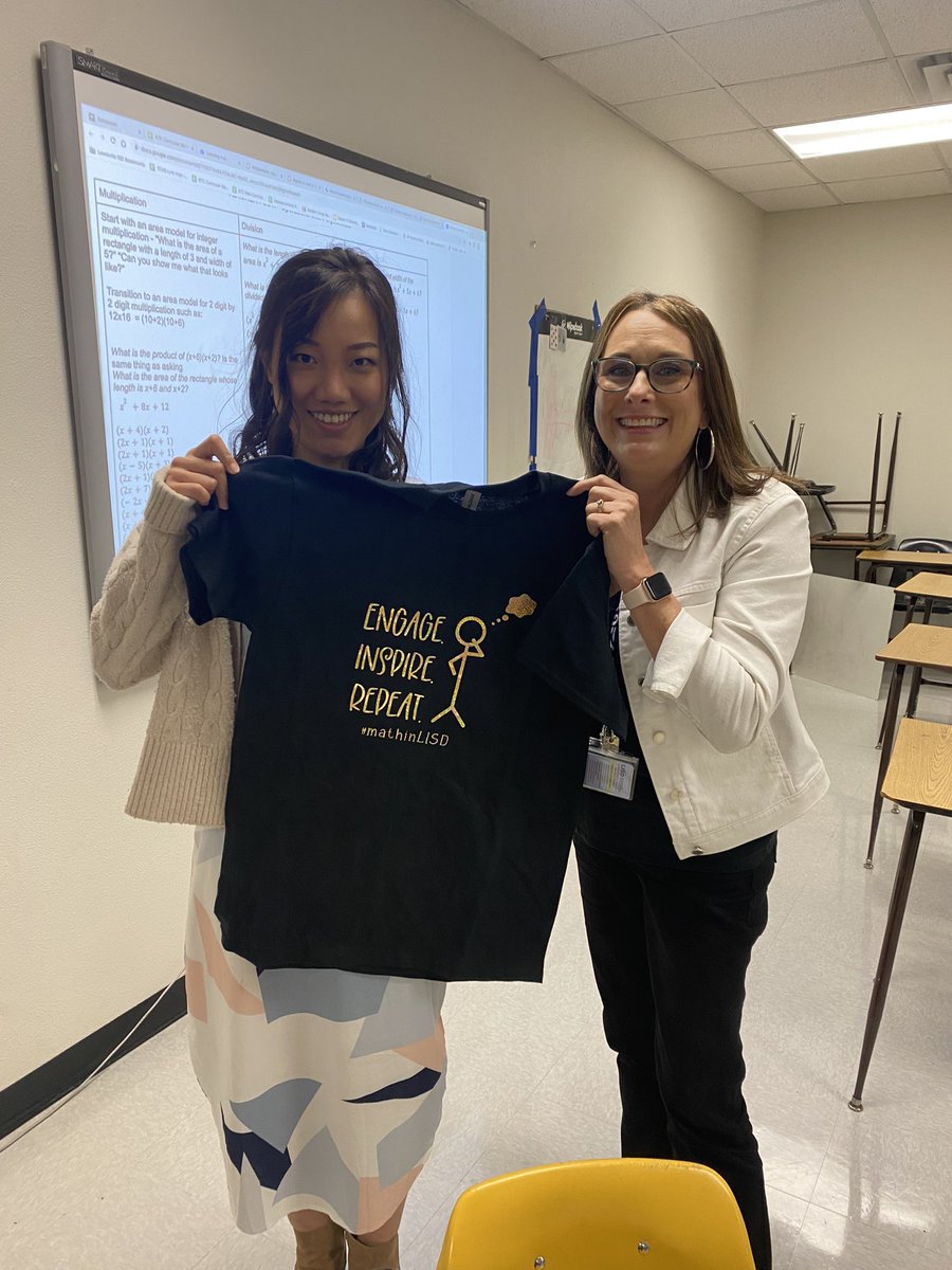 Celebrated the great math thinking and learning going on in <a href="/BeiliWei/">Beili Wei</a>’s classroom <a href="/TheColonyHS/">The Colony HS</a> ! Great job of modeling the <a href="/LewisvilleISD/">Lewisville ISD</a> mission of engaging and inspiring learners and leaders. #mathinLISD