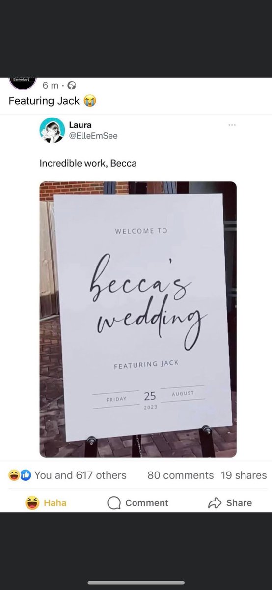 Round of applause for Becca, folks. Just brilliant 👏