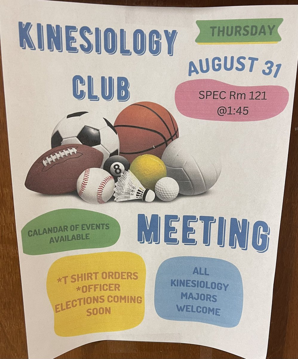 HKNClub's tweet photo. FIRST HKN CLUB MEETING of the semester, TOMORROW (August 31st) at 1:45pm in room 121. The HKN club is open to ALL kinesiology majors🐗 There will be popcorn passed out tomorrow with a sneak peak of all the fun events we have planned for this semester🤭🤭we hope to see y’all there https://t.co/bueI1KNMC1