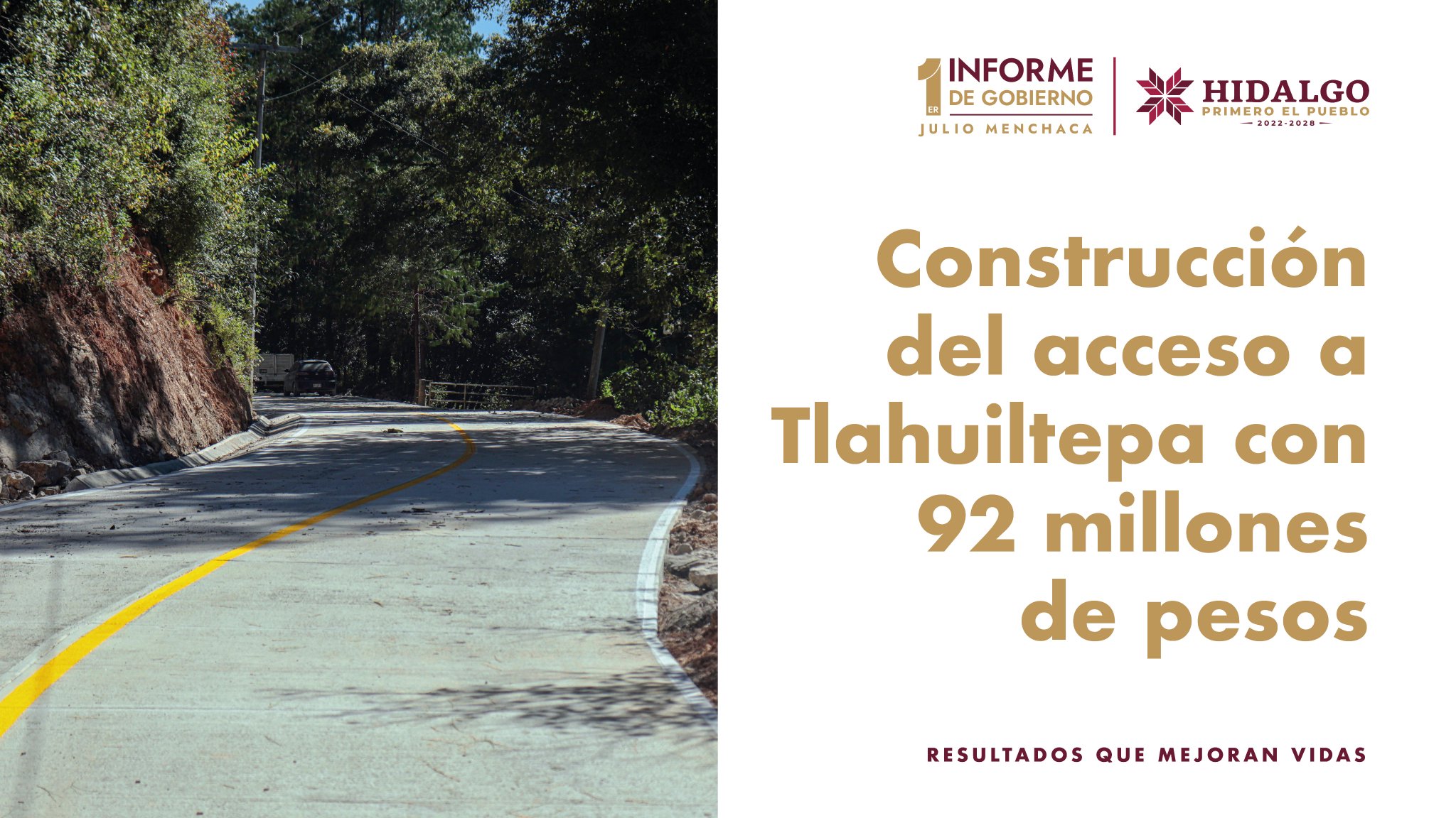 Julio Menchaca on X: "Con la construcción de la carretera en Tlahuiltepa, damos respuesta a una deuda largamente añorada, conectando a sus comunidades más alejadas y facilitando el acceso a servicios de salud, educación y desarrollo económico ...