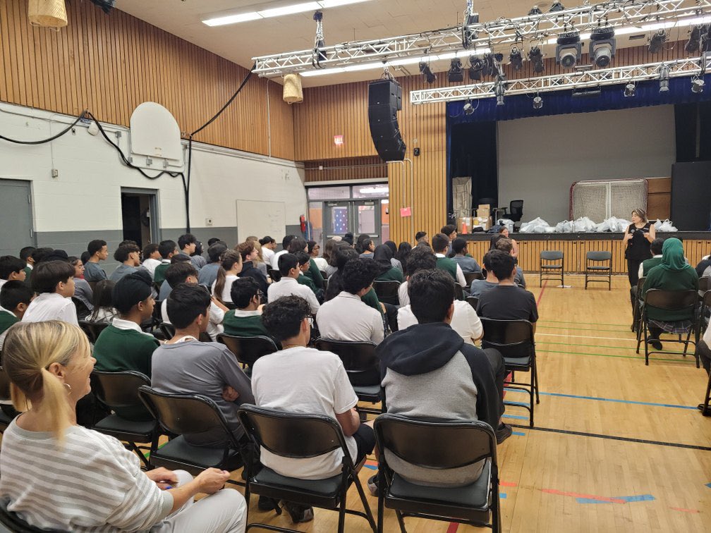 Gr9-12 town hall meetings today. We  talked about purposeful opportunities in our days, FFCA HS distinct features, anti-distraction strategies and CORE (being curious, open minded, respectful and equitable). We are proud of our students &amp; their level of care!