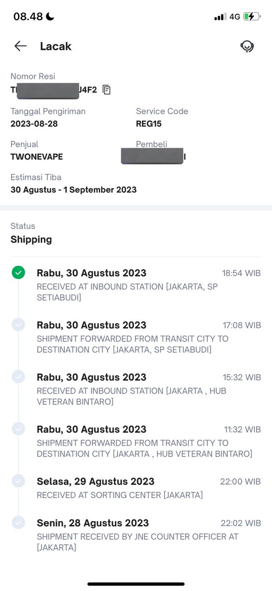 onlyfrensss's tweet photo. padahal pesen di store yang deket. paket gue mo sampe kapan jing @JNE_ID https://t.co/YvMqhJg3O8